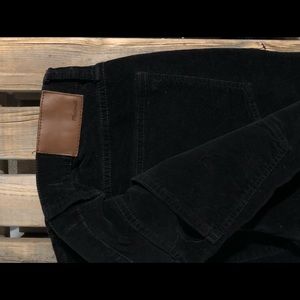 Madewell Black Velvet Skinny Jeans